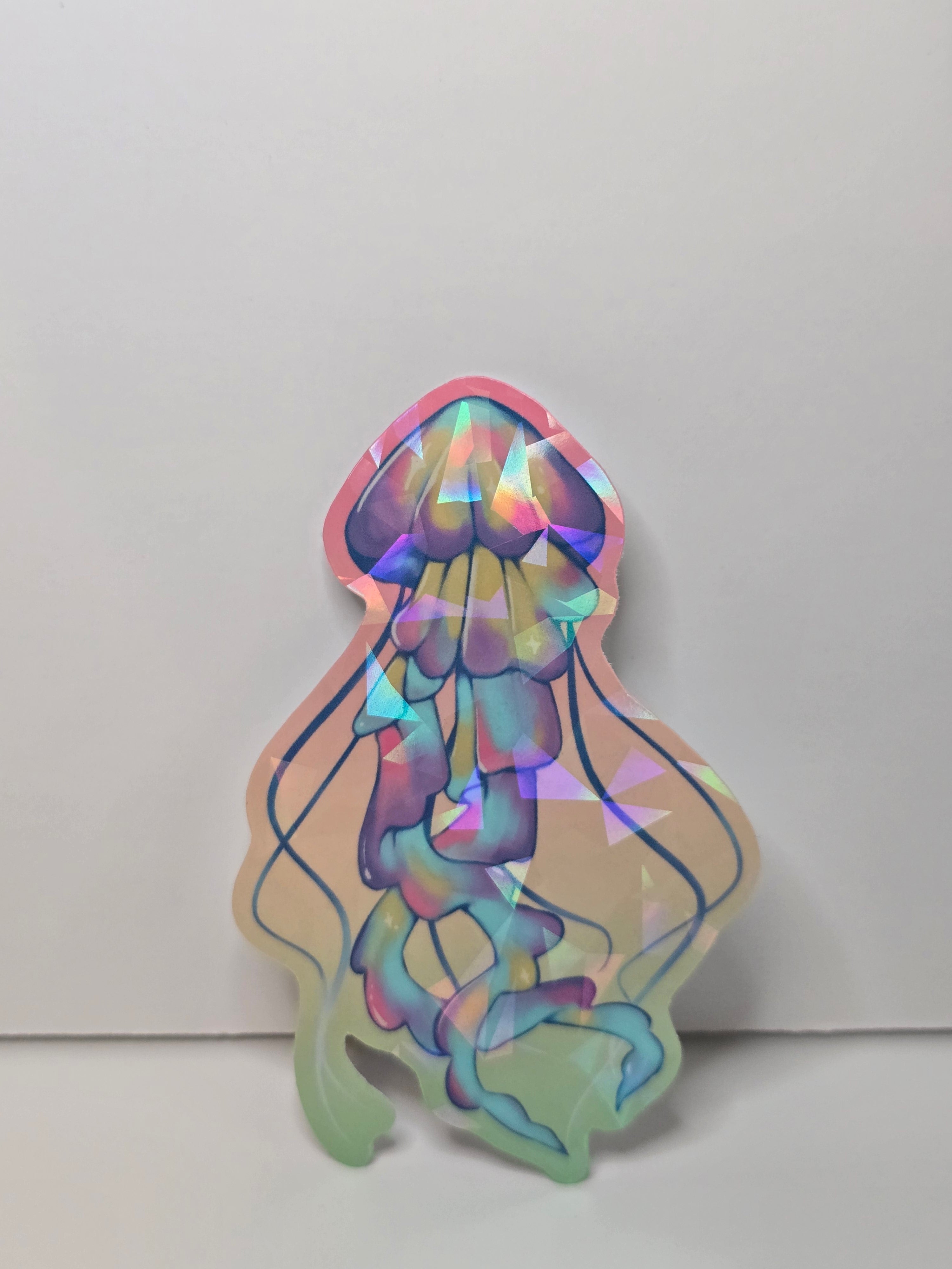 Holographic Jellyfish Sticker