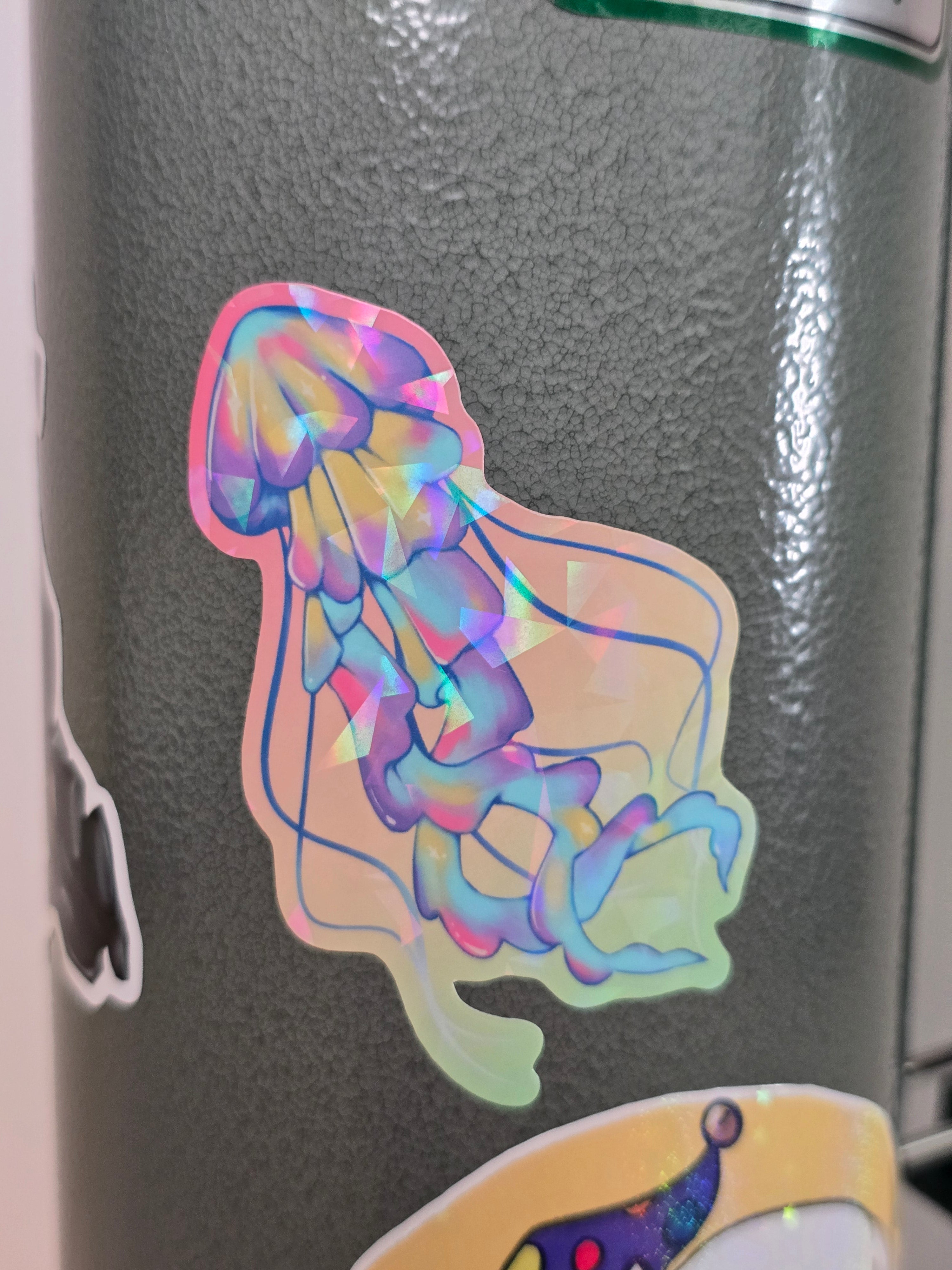 Holographic Jellyfish Sticker