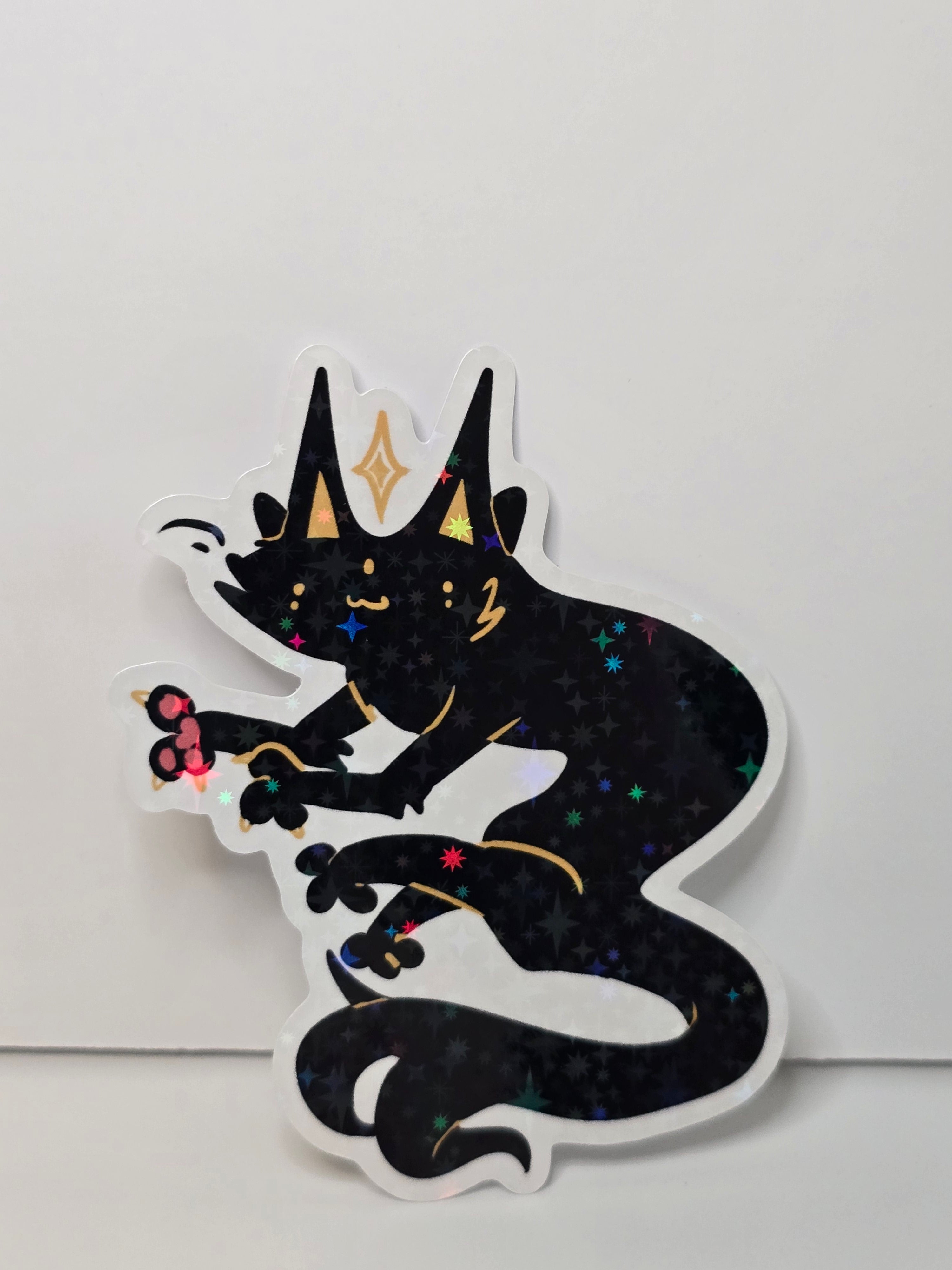 Holographic Magic Cat Sticker
