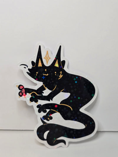 Holographic Magic Cat Sticker