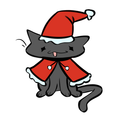 Holiday Cat Sticker