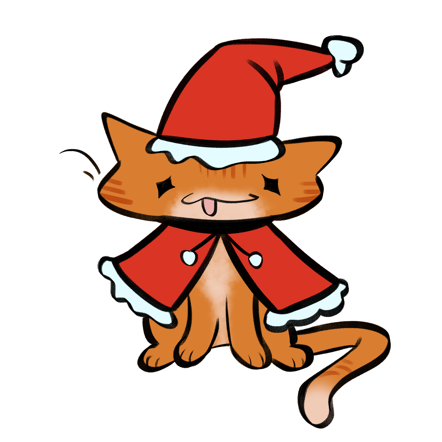 Holiday Cat Sticker
