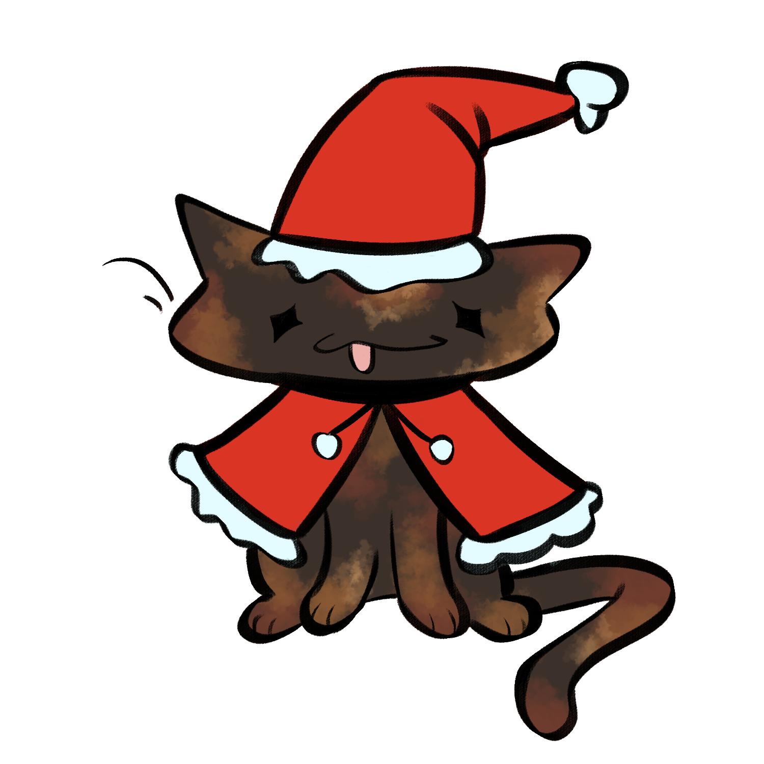 Holiday Cat Sticker