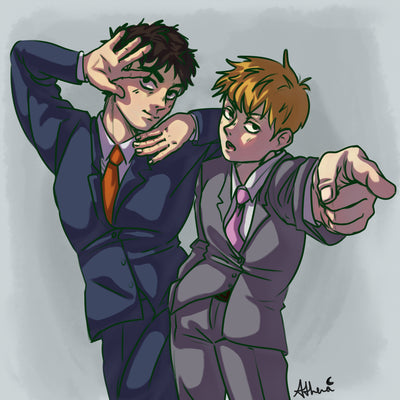 Reigan and Serizawa JoJo Pose